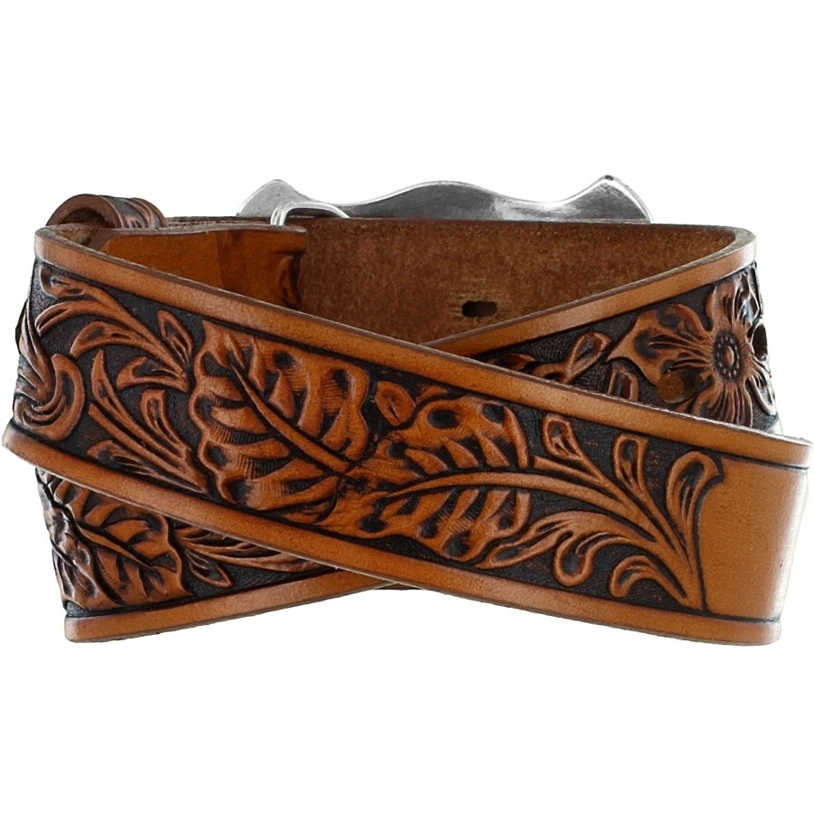 Tony Lama® Kids Little Texas Tooled Leather Western Name Belt