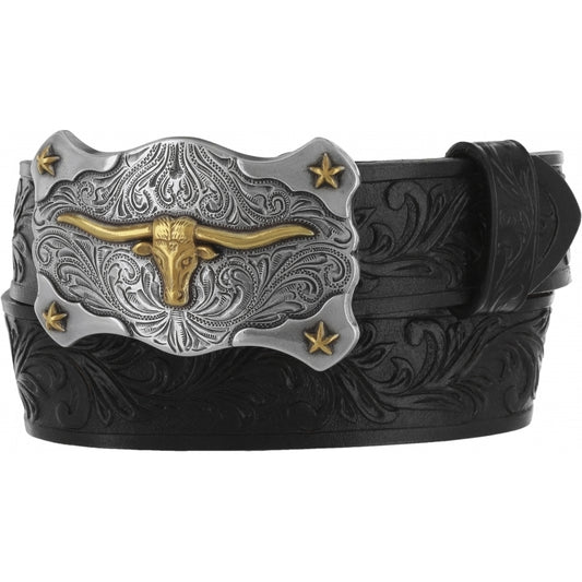 Tony Lama® Kids Little Texas Tooled Leather Western Belt