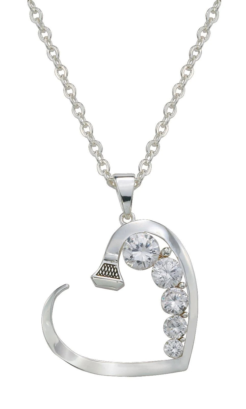 Montana Silversmiths® Women's Good Heart Horseshoe Nail Necklace