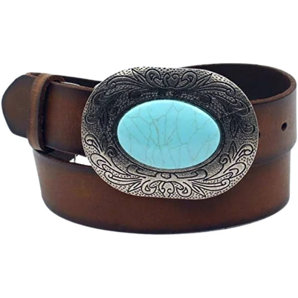 Nocona® Women's Turquoise Stone Leather Western Belt